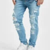 Herren Skinny Jeans Spokane In Blau 1 Herren Skinny Jeans Spokane In Blau -Modisches Herrenbekleidungs Geschäft 2y premium skinny jeans blau 817516