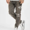 Herren Slim Fit Jeans Frank In Grau