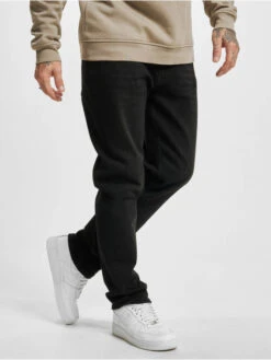 Herren Straight Fit Jeans Premium In Schwarz