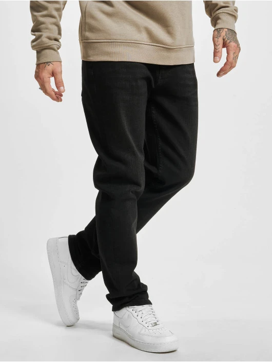 Herren Straight Fit Jeans Premium in schwarz Herren Straight Fit Jeans Premium In Schwarz -Modisches Herrenbekleidungs Geschäft 2y premium straight fit jeans schwarz 861297