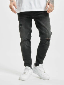 Herren Slim Fit Jeans Gresham In Schwarz