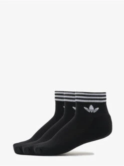 Adidas Originals Socken Trefoil Ankle 3 Pack In Schwarz