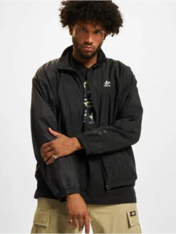 Adidas Originals Herren Übergangsjacke Adicolor Fabric Block Woven In Schwarz