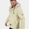 Herren Winterjacke Bradak G In Beige -Modisches Herrenbekleidungs Geschäft alife kickin winterjacke beige 965320