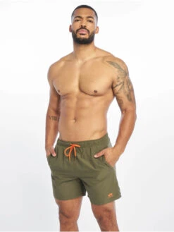 Alpha Industries Herren Badeshorts Basic In Olive