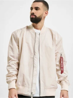 Alpha Industries Herren Bomberjacke Ma-1 TT In Weiß