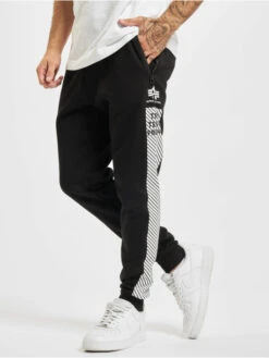 Alpha Industries Herren Jogginghose Safety Line In Schwarz