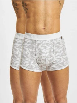 Alpha Industries Herren Unterwäsche Graphic Aop 2 Pack In Weiß