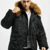 Alpha Industries Herren Winterjacke N3B In Schwarz -Modisches Herrenbekleidungs Geschäft alpha industries winterjacke schwarz 41560
