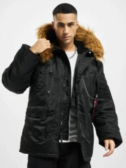 Alpha Industries Herren Winterjacke N3B In Schwarz