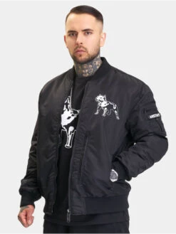 Herren Bomberjacke Warsi In Schwarz