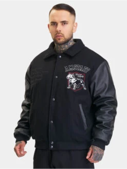 Herren College Jacke Myron In Schwarz