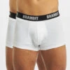 Brandit Herren Boxershorts 2er Logo In Weiß -Modisches Herrenbekleidungs Geschäft brandit boxershorts weiss 780407