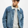 Brandit Herren Jeansjacken Sherpa In Blau