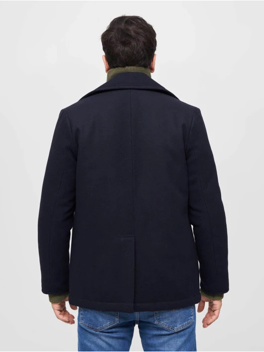 Herren Mantel Pea in blau Brandit Herren Mantel Pea In Blau -Modisches Herrenbekleidungs Geschäft brandit mantel blau 934019 1