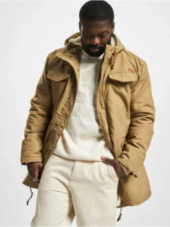 Brandit Herren Parka Marsh Lake Teddy In Beige