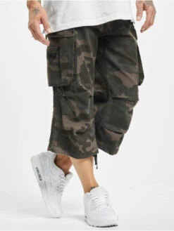Brandit Herren Shorts Industry Vintage 3/4 In Camouflage