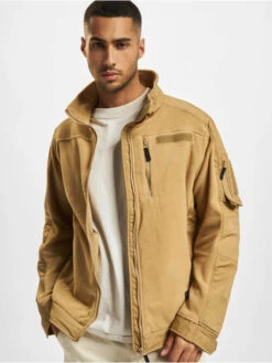 Brandit Herren Übergangsjacke Fleecejacket Ripstop In Beige