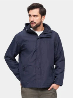 Brandit Herren Übergangsjacke Windbreaker Frontzip In Blau