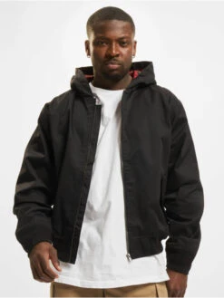 Brandit Herren Übergangsjacke Lord Canterbury Hooded Transition In Schwarz