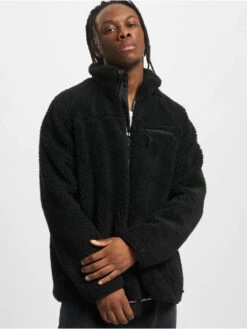 Brandit Herren Übergangsjacke Teddyfleece In Schwarz