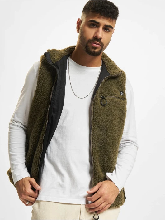 Herren Weste Teddyfleece in olive Brandit Herren Weste Teddyfleece In Olive -Modisches Herrenbekleidungs Geschäft brandit weste olive 901071