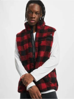 Brandit Herren Weste Teddyfleece In Rot