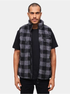 Brandit Herren Weste Teddyfleece In Schwarz