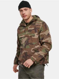 Brandit Herren Winterjacke Windbreaker In Camouflage