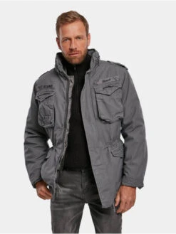 Brandit Herren Winterjacke M65 Giant In Grau