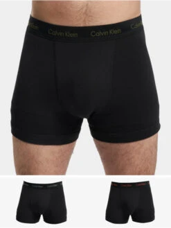 Calvin Klein Herren Boxershorts Underwear Trunk 3 Pack In Schwarz