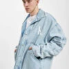 Calvin Klein Herren Jeansjacken Oversized Padded Denim In Grau