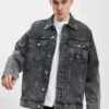 Calvin Klein Herren Jeansjacken Extreme Oversize Dad In Grau -Modisches Herrenbekleidungs Geschäft calvin klein jeansjacken grau 972981