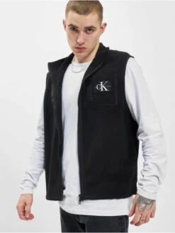 Calvin Klein Herren Weste Blocking In Schwarz
