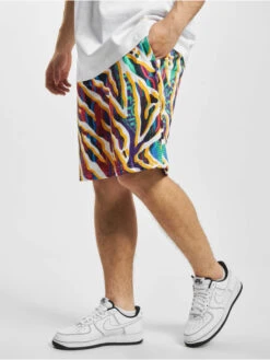 CARLO COLUCCI Herren Shorts Knit Print In Weiß
