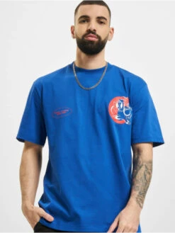 CATerpillar Herren T-Shirt Vintage Print In Blau