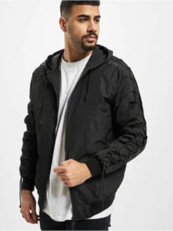 Herren Bomberjacke Bless You Bomb In Schwarz