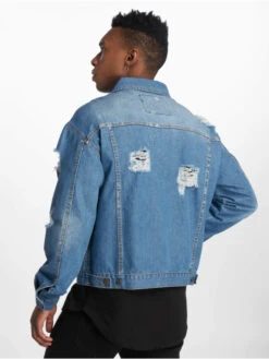 Herren Jeansjacken Denim Wall In Blau -Modisches Herrenbekleidungs Geschäft de ferro jeansjacken blau 605048 1