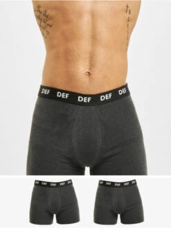 DEF Herren Boxershorts Cost 3er Pack In Grau