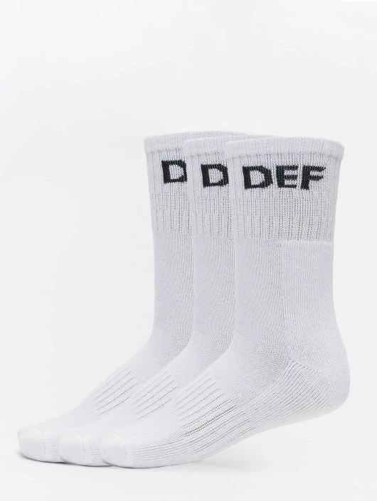 Socken 3-Pack in weiß DEF Socken 3-Pack In Weiß -Modisches Herrenbekleidungs Geschäft def socken weiss 458554