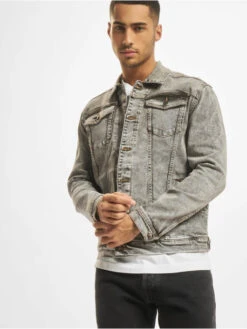 Denim Project Herren Jeansjacken Kash In Grau
