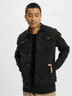 Denim Project Herren Jeansjacken Kash In Schwarz