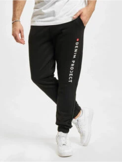 Denim Project Herren Jogginghose Logo In Schwarz