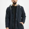Denim Project Herren Parka Teddy In Blau