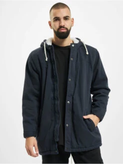 Denim Project Herren Parka Teddy In Blau