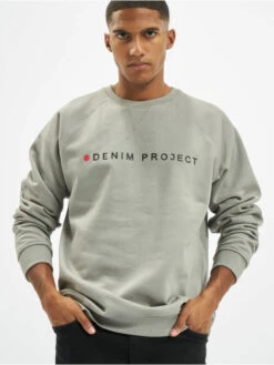 Denim Project Herren Pullover Logo In Grau