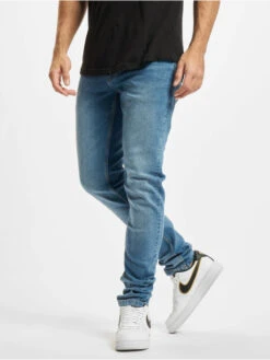 Denim Project Herren Skinny Jeans Mr. Red In Blau