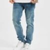 Denim Project Herren Slim Fit Jeans Mr Red Light Destroy In Blau