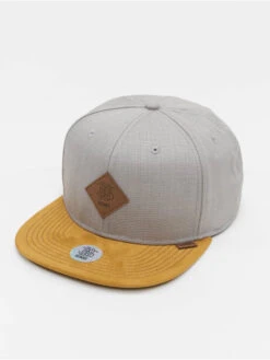Snapback Cap 6 Panel Linen 2015 In Grau