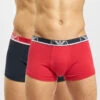 Emporio Armani Herren Boxershorts 2 Pack Red/Blue Marine In Rot
